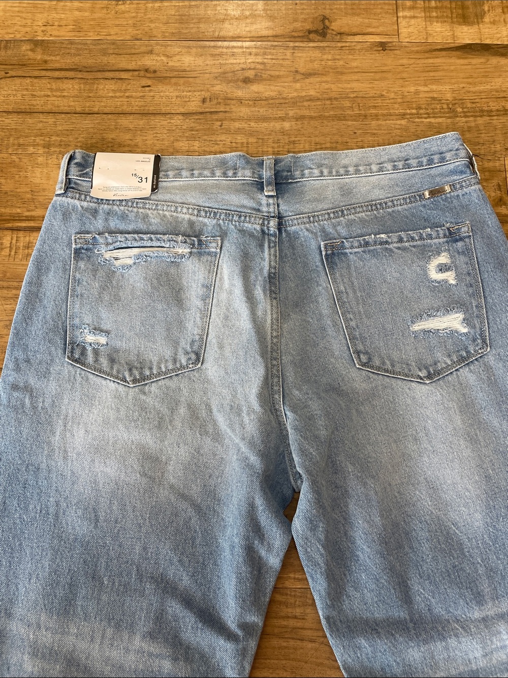 KanCan Light Blue Distressed Boyfriend Jeans - Picture 7 of 8